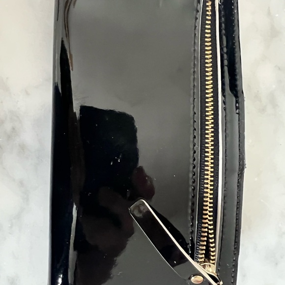 NWT Kate Spade Pasadena Black Patent Stacy Envelope Wallet - Picture 4 of 7